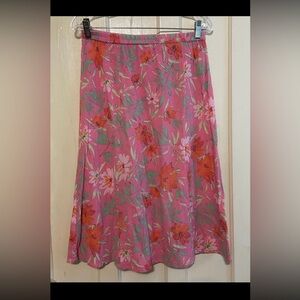 Appleseed’s  women’s floral midi skirt Medium petite 100% cotton